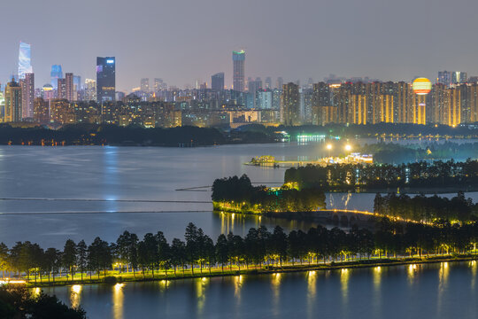 武汉东湖绿道夜景