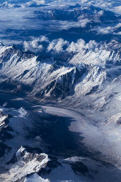 西藏雪山航拍风光