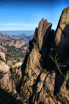 黄山远眺黄山山峦黄山奇峰