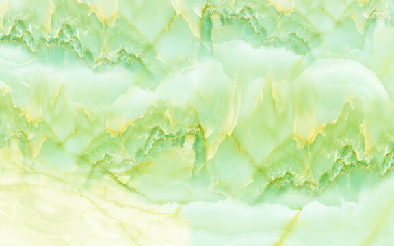绿色冰花透光玉石纹理