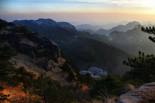 黄山远眺黄山山峦黄山奇峰