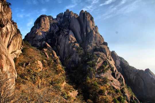 黄山远眺黄山山峦黄山奇峰