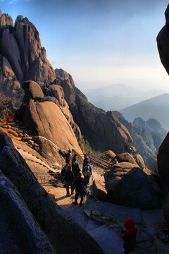 黄山远眺黄山山峦