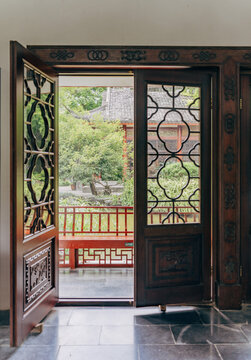 古典中式房间木门柳州柳侯公园