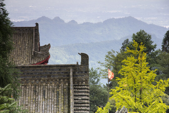 青城山天国寺一角