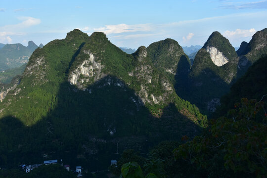 阳朔老寨山绝美日落