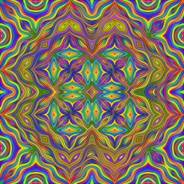 彩色条纹花纹图案