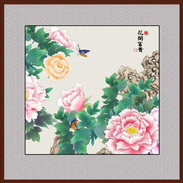 中式花鸟图