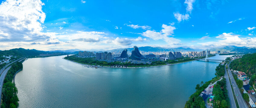 丽水市区绿水蓝天