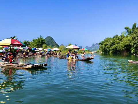 遇龙河漂流