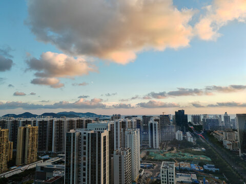 海南三亚都市风光