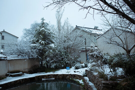 太湖冬雪