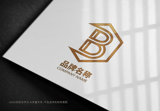 B字母logo设计