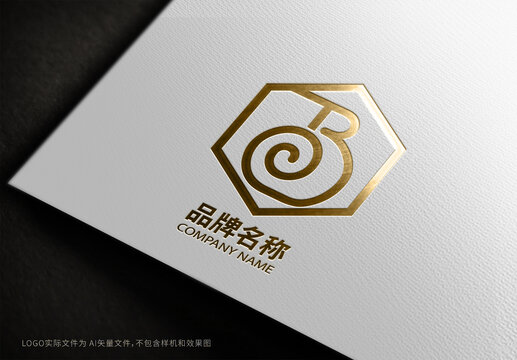 字母B企业公司logo