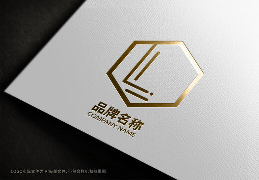 金属艺术字L英文LOGO