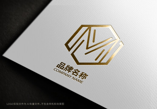 M字母中式LOGO