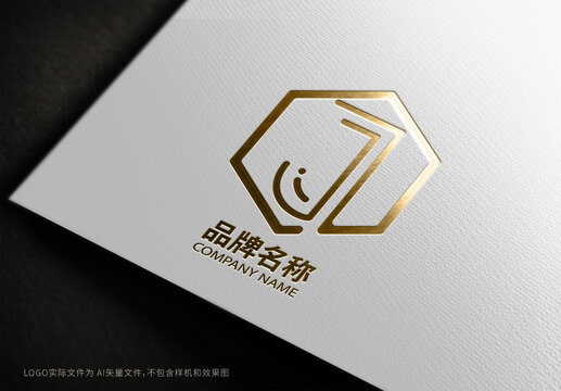 艺术字母logo标志J