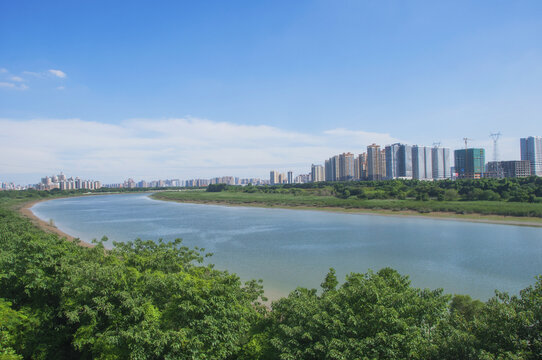 泉州晋江河流风景