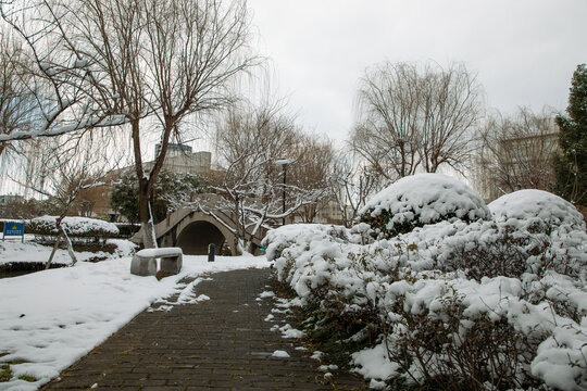 常熟理工雪景