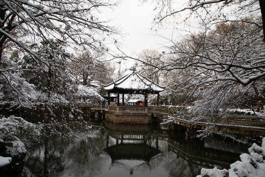 虞山公园雪景