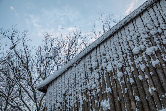 虞山雪景