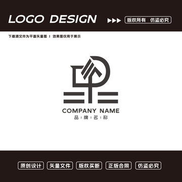 线条字母logo