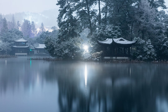 杭州曲院风荷雪韵