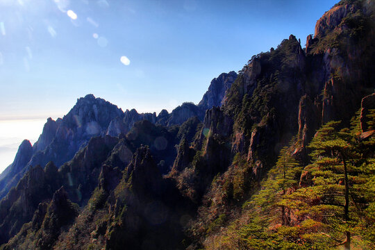 黄山山峦奇峰异石