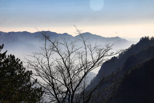 黄山山峰黄山云海