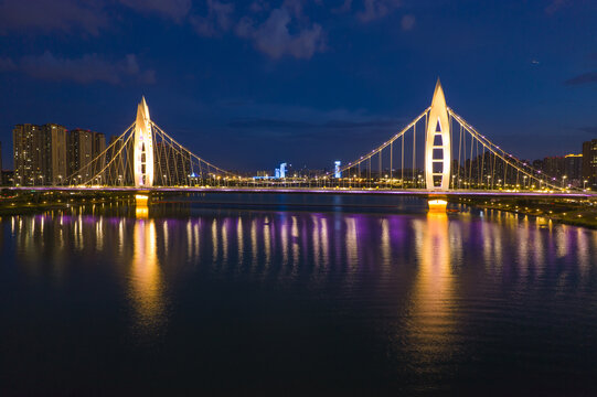灞河桥夜景