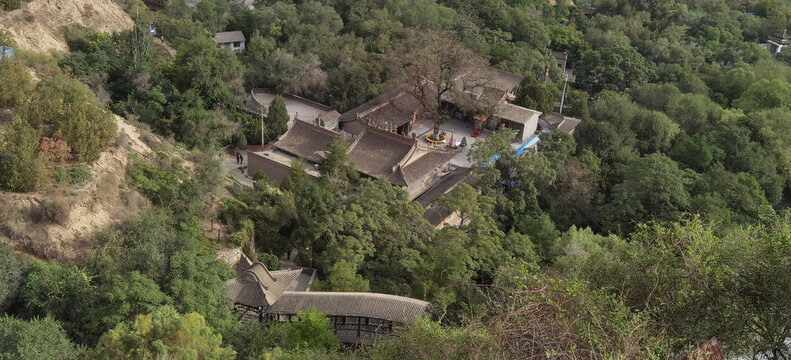 兰州五泉山嘛呢寺全景