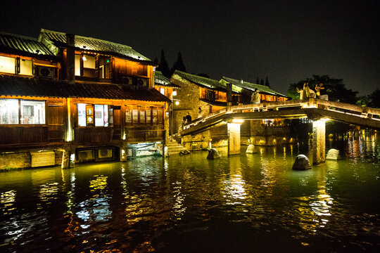 乌镇西栅夜景