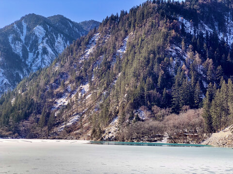 九寨沟雪景