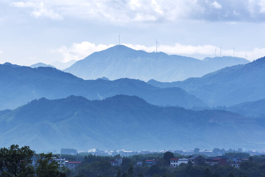 水墨山景