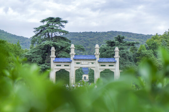 中国南京中山陵博爱坊