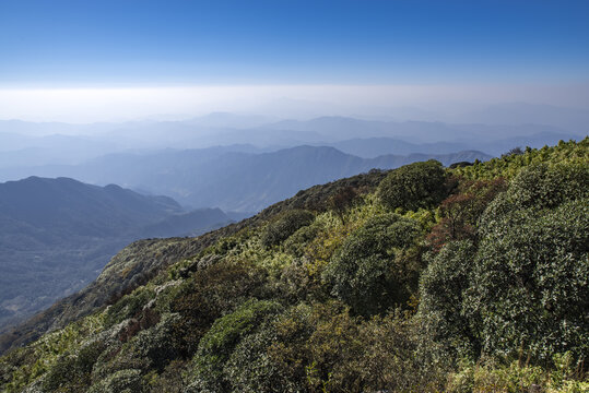 远山山脉山景山林