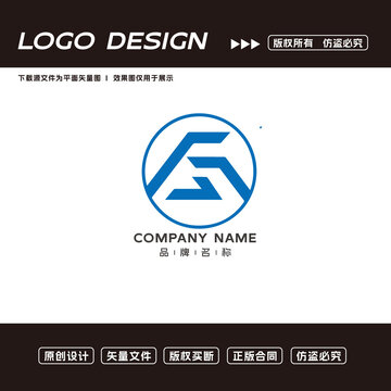 F字母logo标志