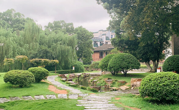 岳麓书院景观地面