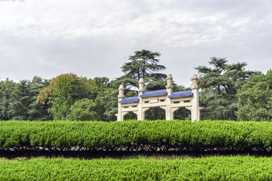 中国南京中山陵景区博爱坊