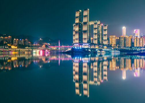 重庆朝天门夜景