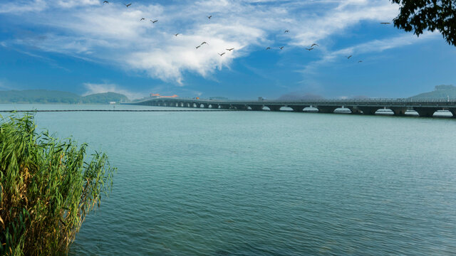 苏州太湖大桥自然风景