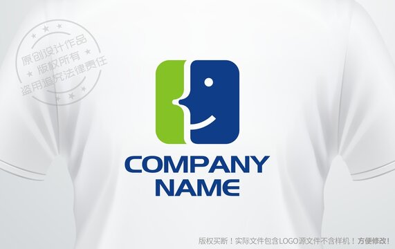 智能科技logo面孔