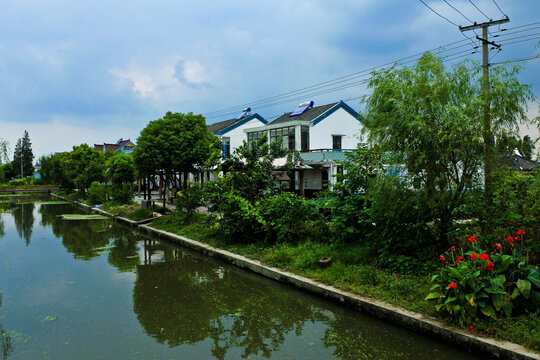 上海金山农民画村风光