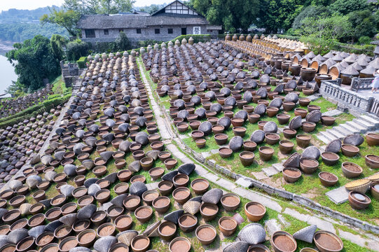 四川先市手工酱油晒场赤水河