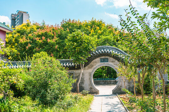建筑园林拱门