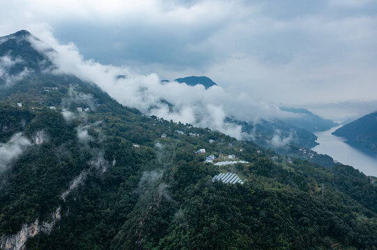 清江画廊云雾山水风光