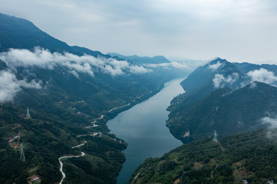 清江画廊云雾山水风光