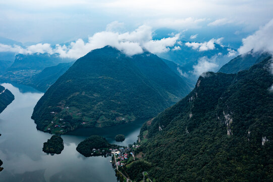 清江画廊云雾山水风光