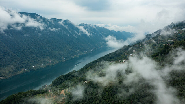 清江画廊云雾山水风光