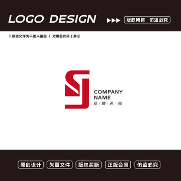 SJ字母logo